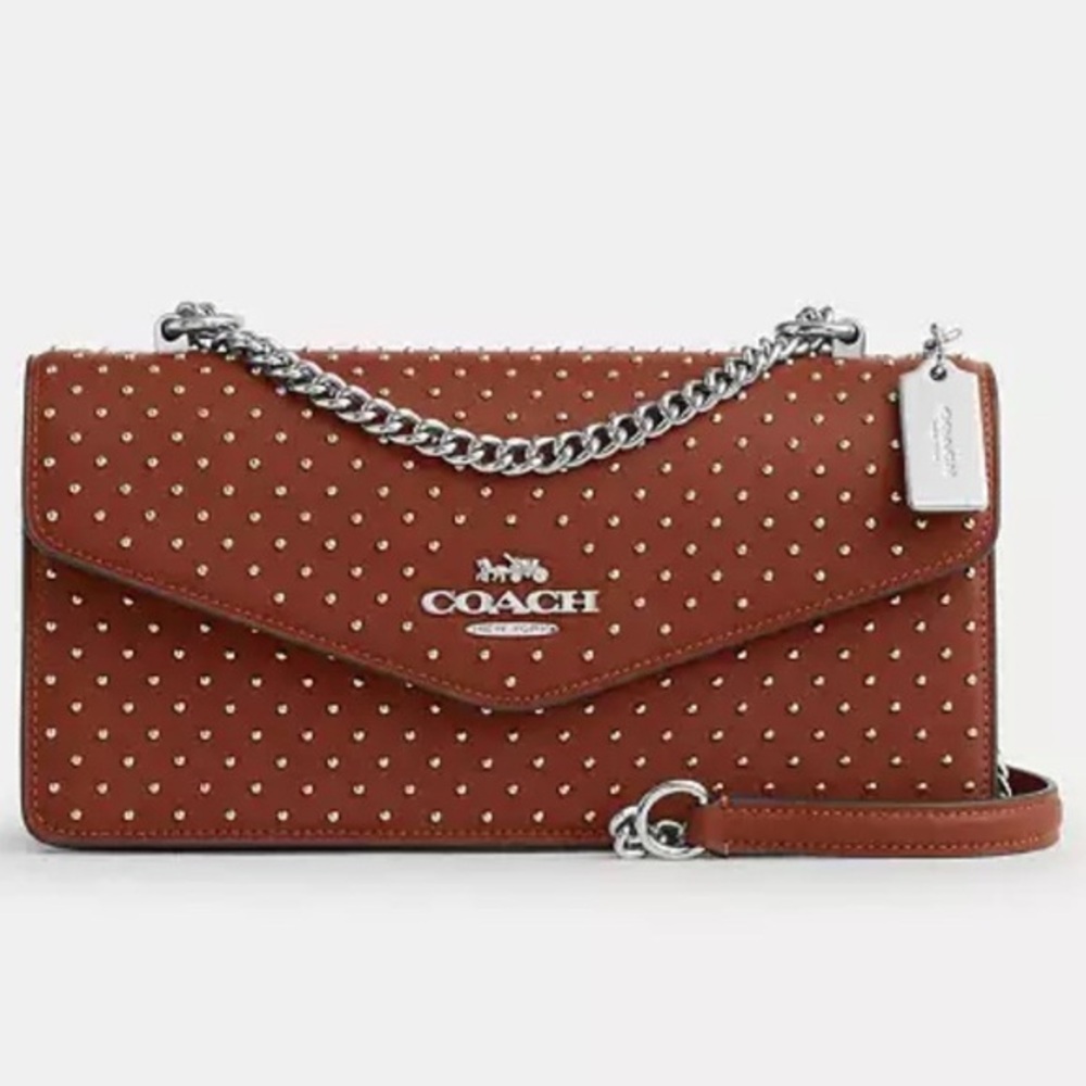 Coach Klare Envelope Crossbody Bag With Rivets